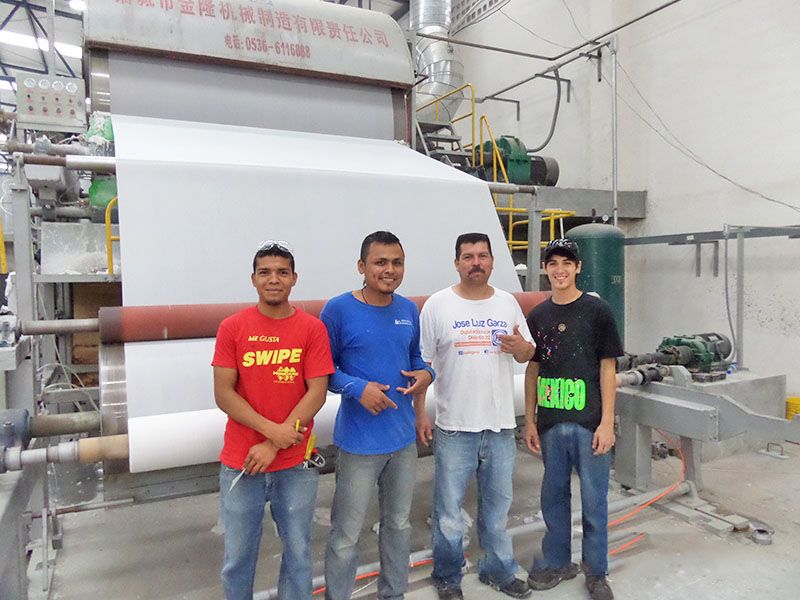 Export Mexico toilet paper machine production line
