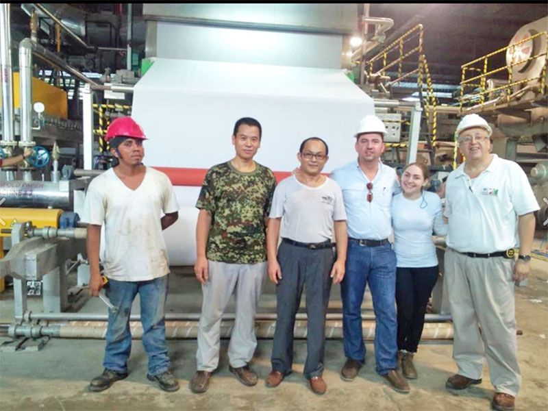 出口尼加拉瓜卫生纸机生产线